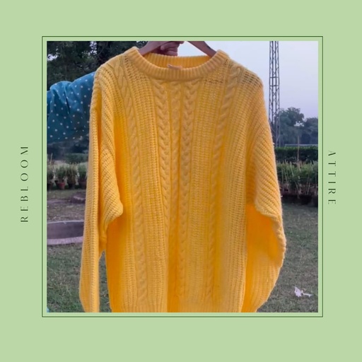 Yellow Knitted Sweater
