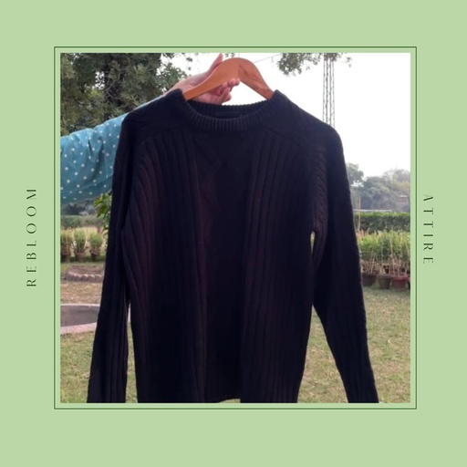Black Knitted Sweater