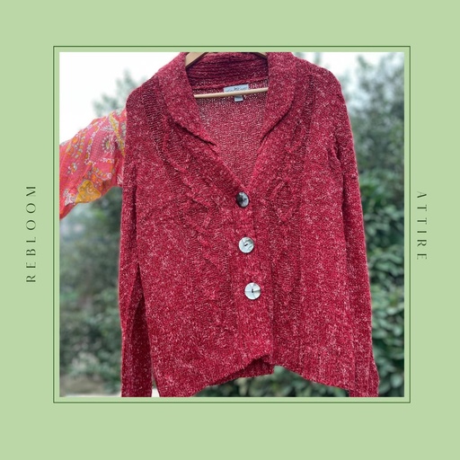 Maroon Cardigan