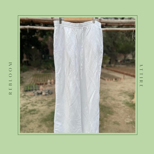 White Leg Trousers