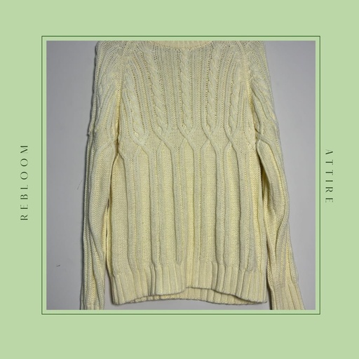Off White Knitted Sweater