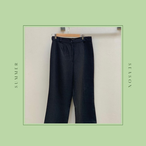 Charcoal Straight Leg Pants