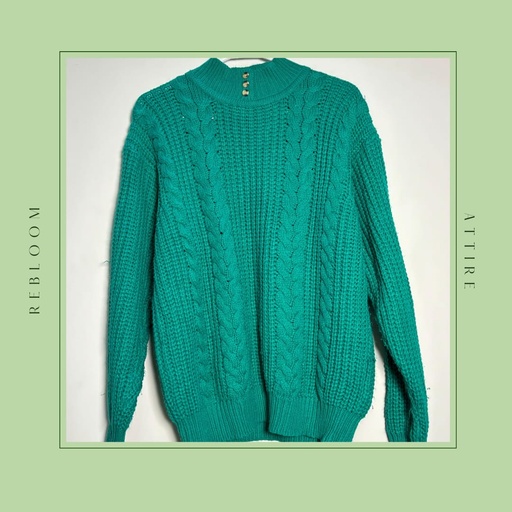 Forest Green Knitted Sweater