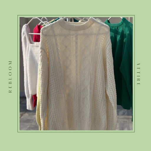 White Knitted Sweater