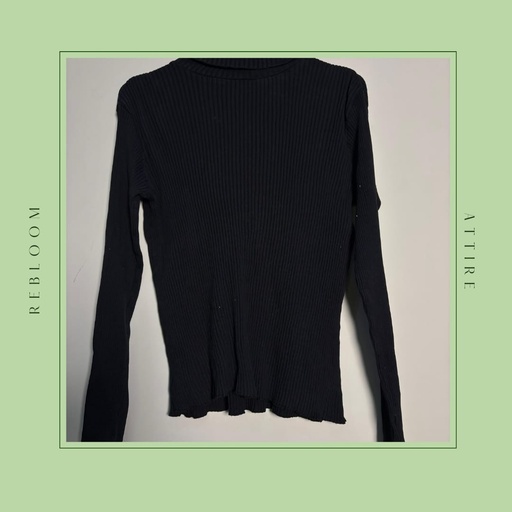 Black High neck Top