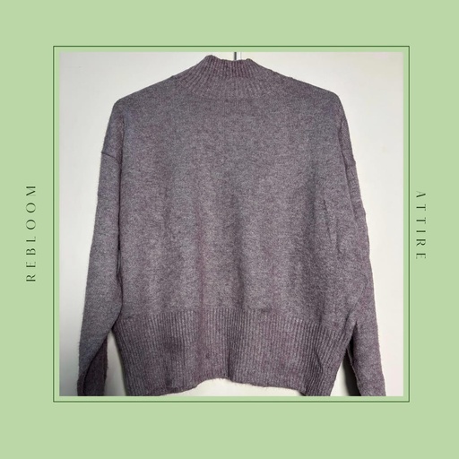 Crop Turtle Neck Sweater