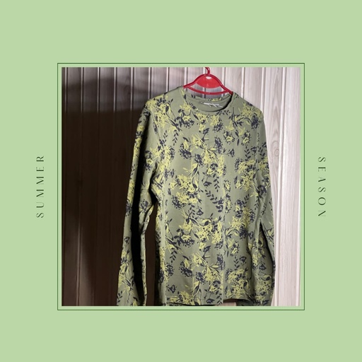 Khaki floral shirt