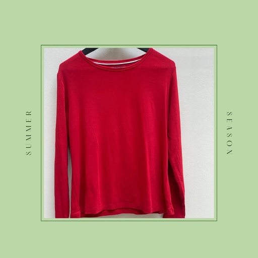 Plain red full sleeve shirt