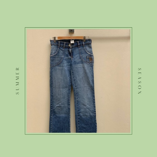 Denim Straight Pants
