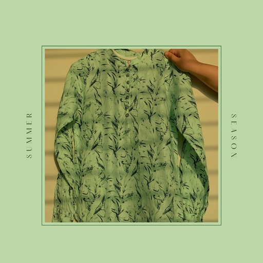 Leaf Printed Unisex Shirt