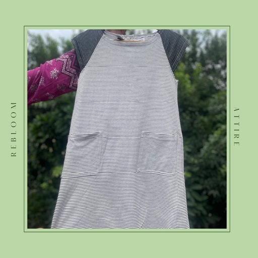 Stripped Mini Dress With Pockets