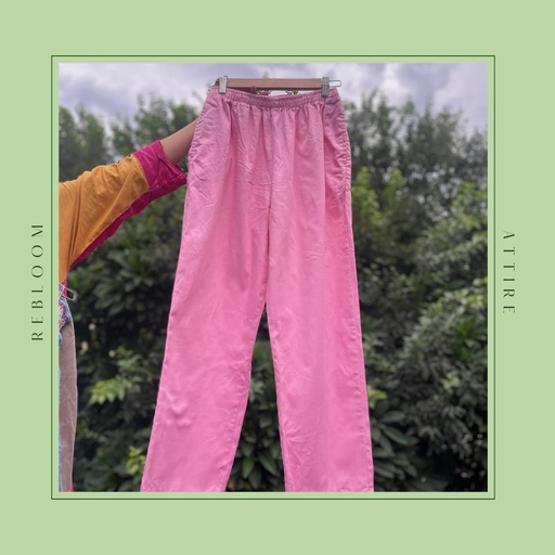 Pink Straight Pants