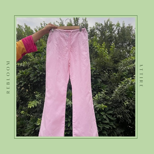 Pale Pink Flared Pants